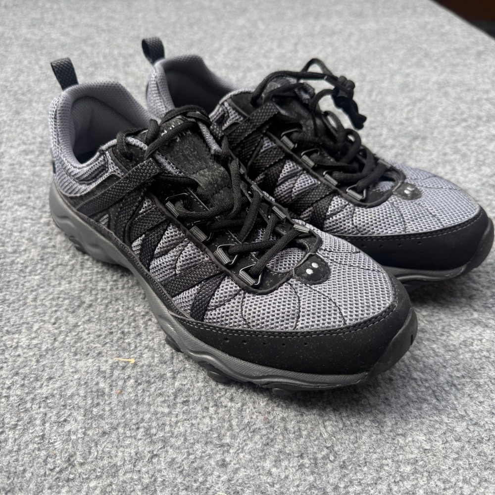 Ryka Womens 10 Grey Black Trail Walking Shoes Sneakers A83816 579773